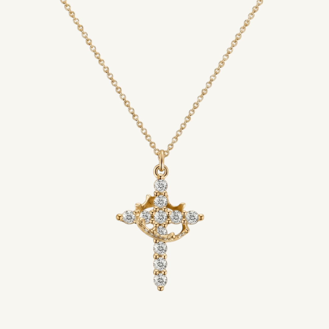 Cross & Crown Necklace