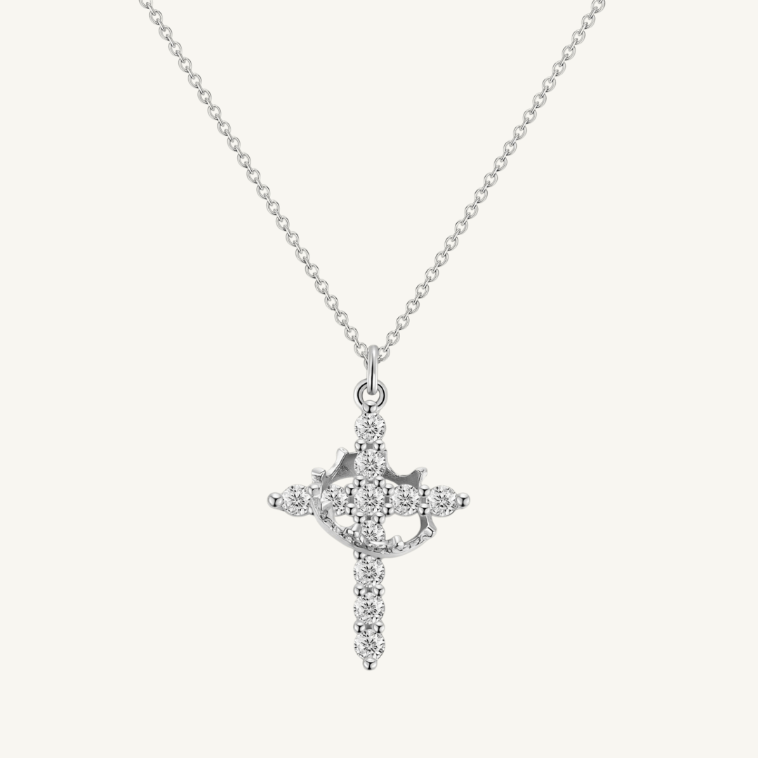 Cross & Crown Necklace